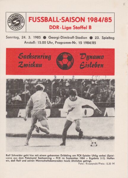 Datei:Cover Heimspiel Eisleben 84-85.jpg