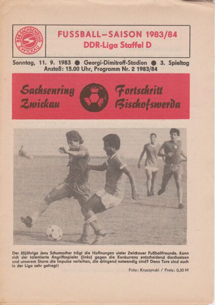 Datei:Cover Heimspiel Bischofswerda 83-84.jpg