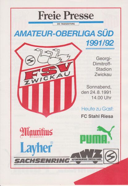 Datei:Cover Heimspiel Riesa 91-92.jpg