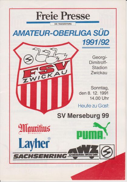 Datei:Cover Heimspiel Merseburg 91-92.jpg