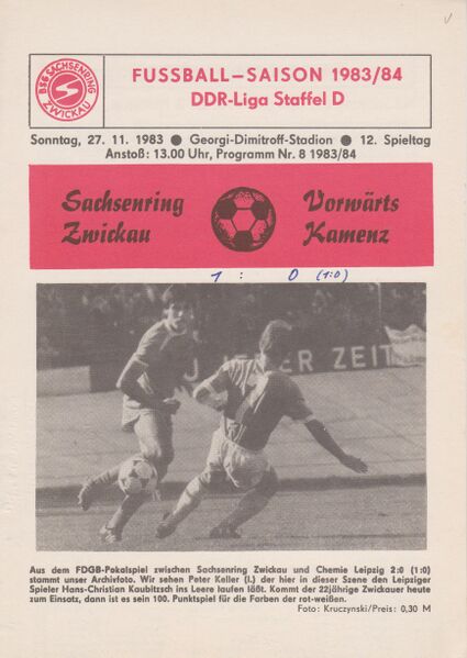 Datei:Cover Heimspiel Kamenz 83-84.jpg