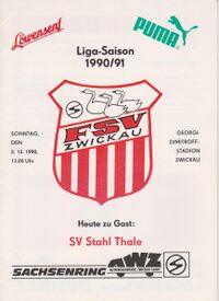 Programmheft SV Stahl Thale